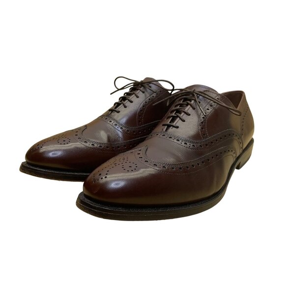 Allen Edmonds Men’s Brown Leather Lace-Up Wingtip Chester Dress Shoes Size 10.5 main image 7